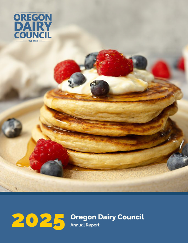 2025 Oregon Dairy Council Annual Report cover page